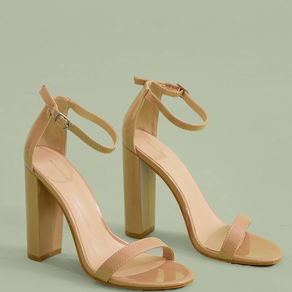 Elegant Nude Strappy Heels